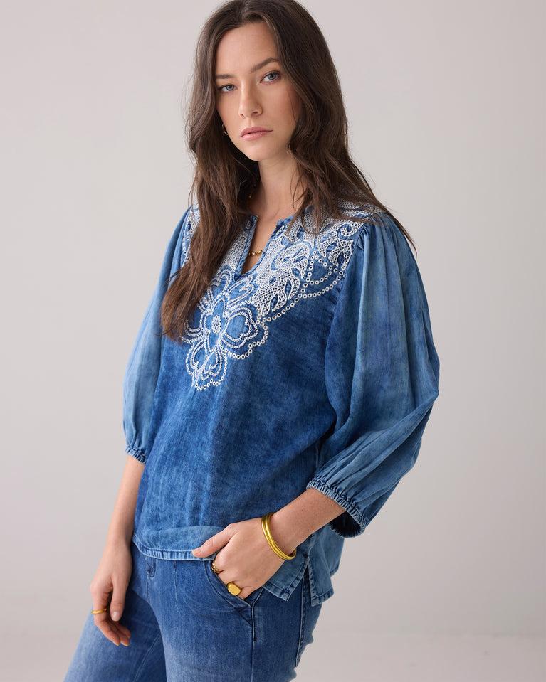 Summum Denim Top Stone Wassing