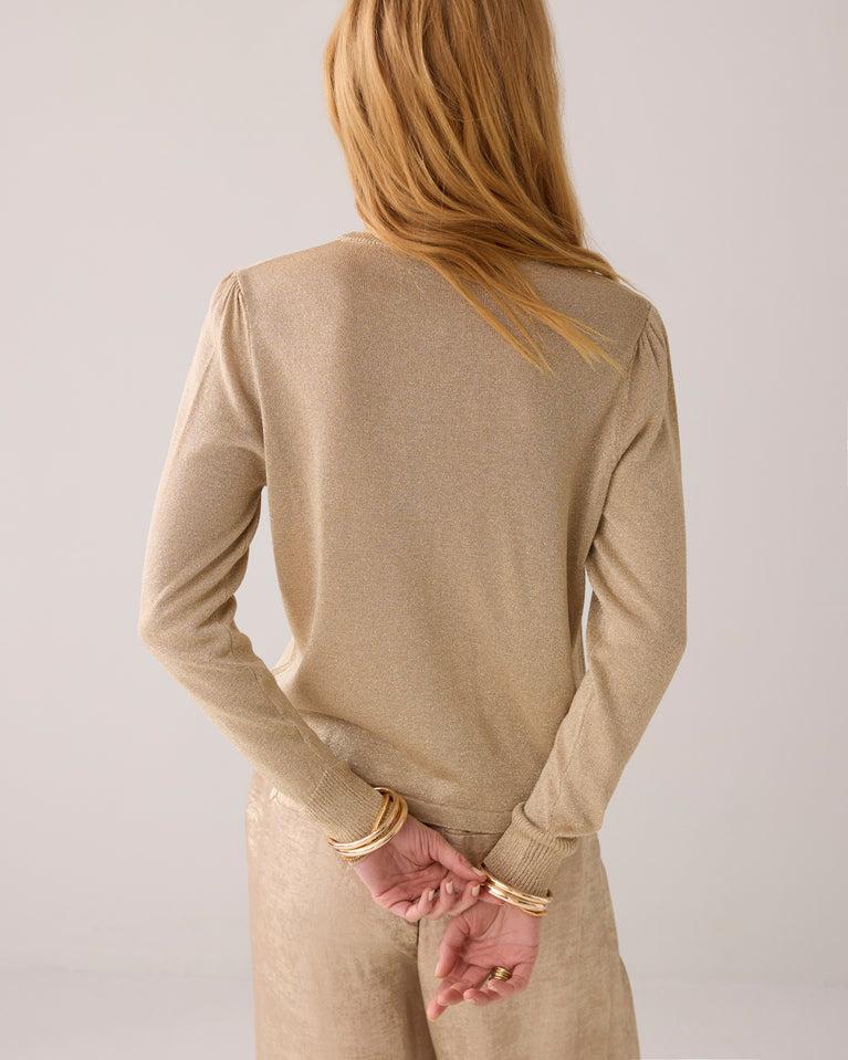 Summum Fijngebreid Vestje Met Lurex