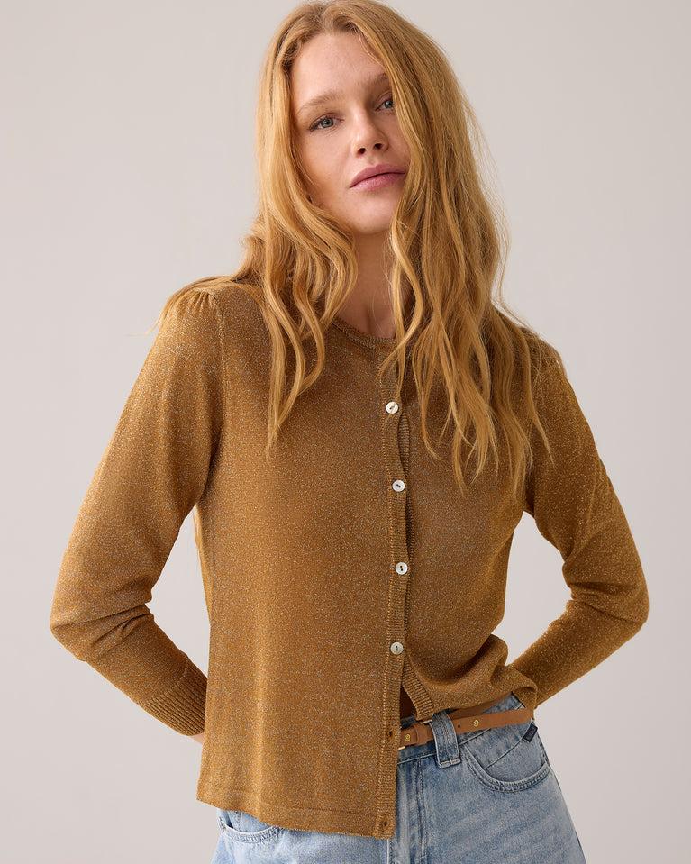 Summum Fijngebreid Vestje Met Lurex