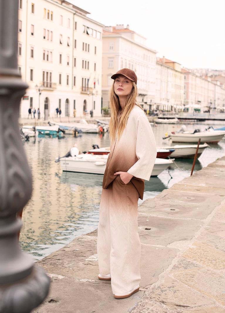 Summum Flowy Broek Dip-dye