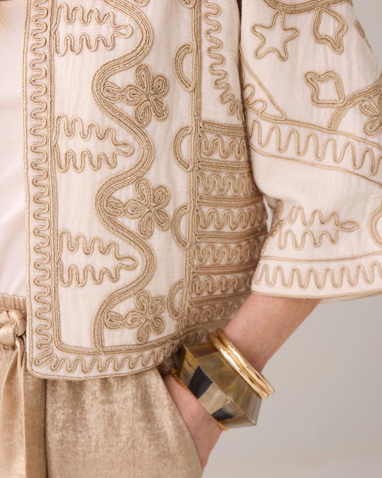 Summum Geborduurd Kimonojasje