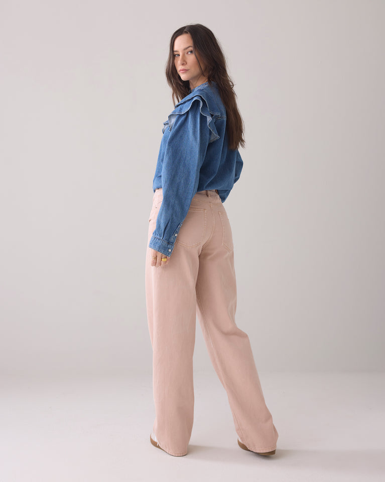 Summum Gekleurde Jeans Rechte Pijp