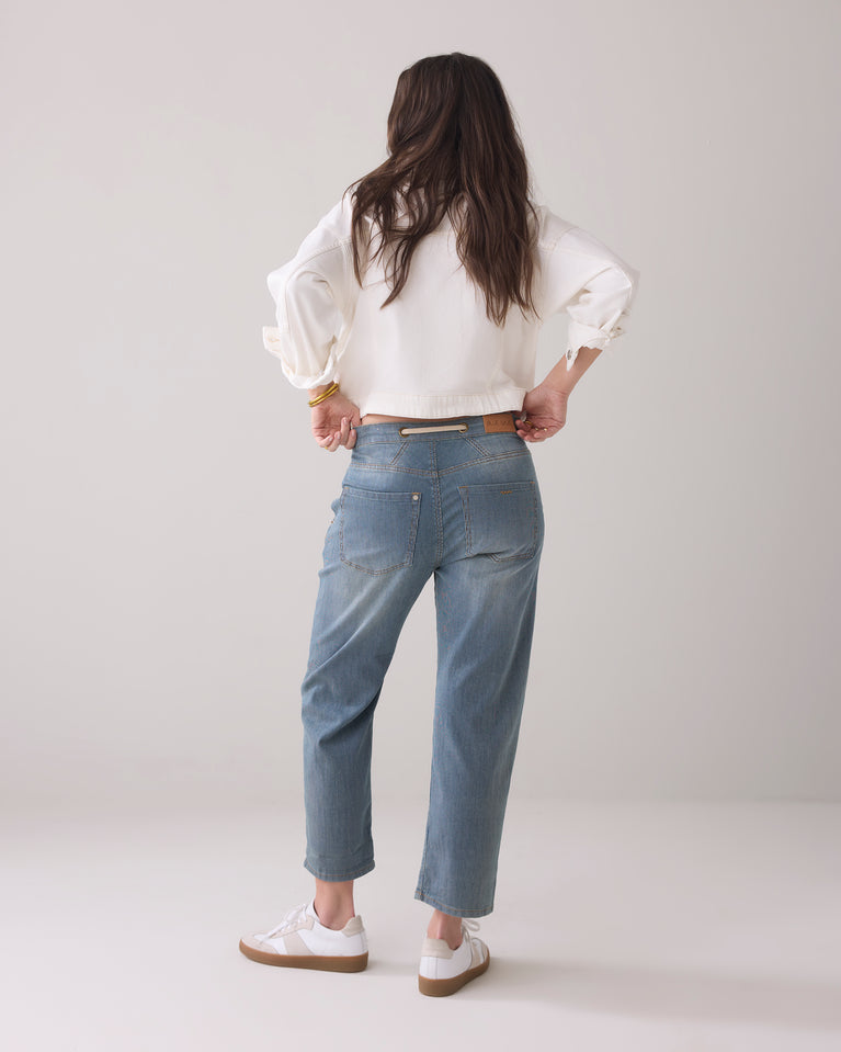 Summum Gestreepte Jeans Loose Fit