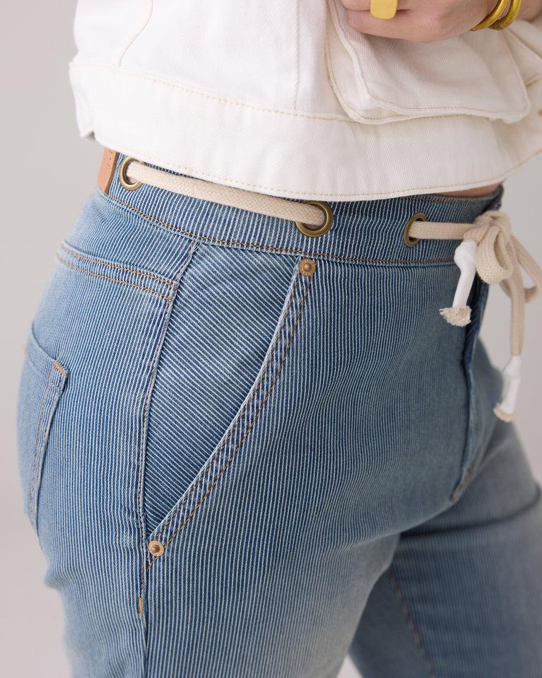 Summum Gestreepte Jeans Loose Fit