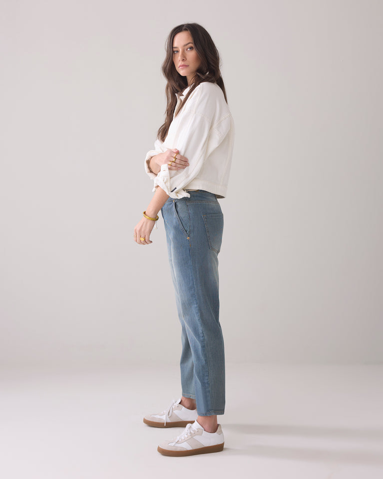 Summum Gestreepte Jeans Loose Fit