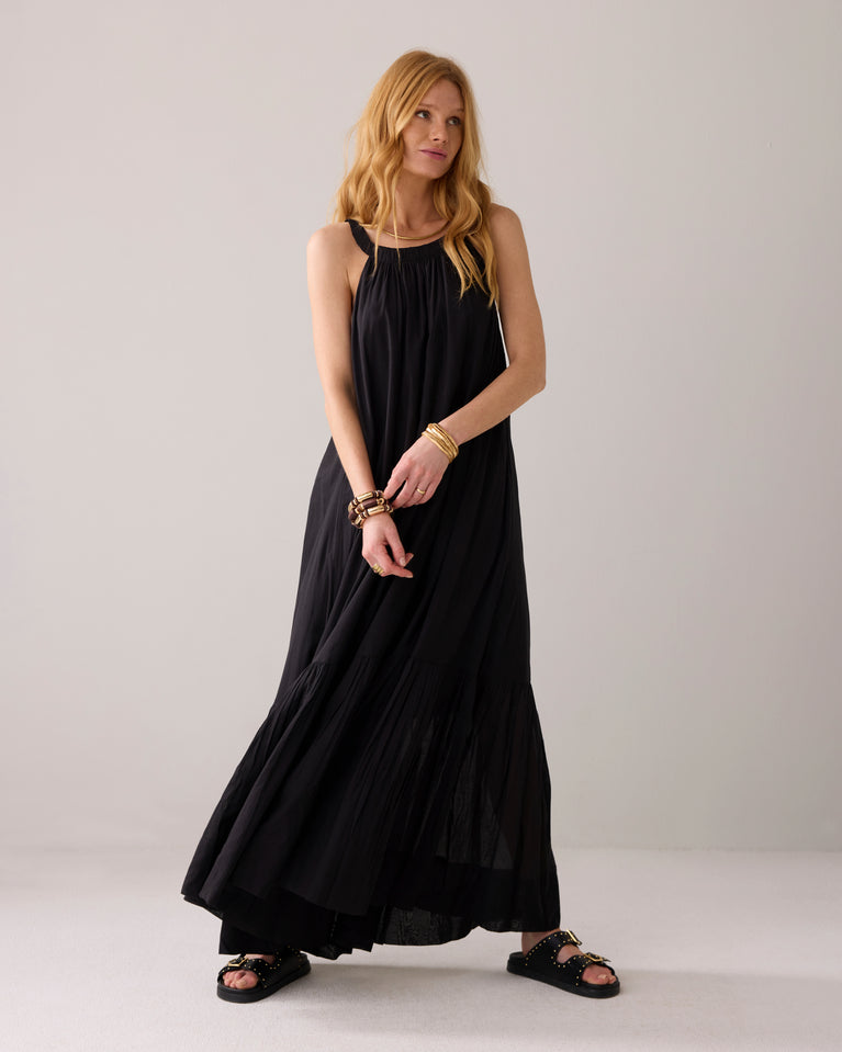 summum Glanzende halterjurk