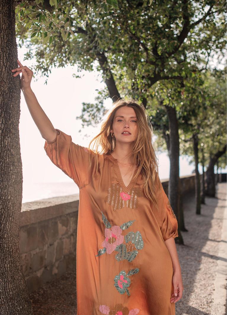 summum Glanzende jurk met pailletten