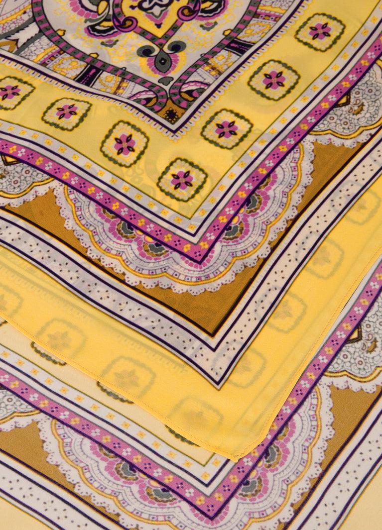 Summum Glanzende Vierkante Sjaal