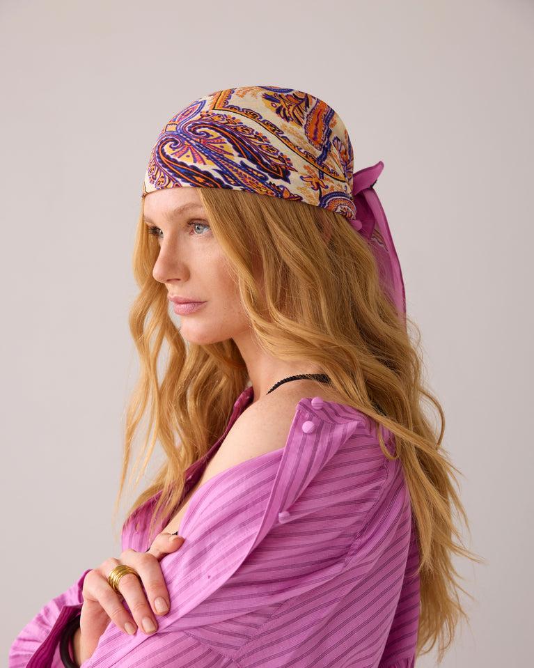 summum Glanzende vierkante sjaal