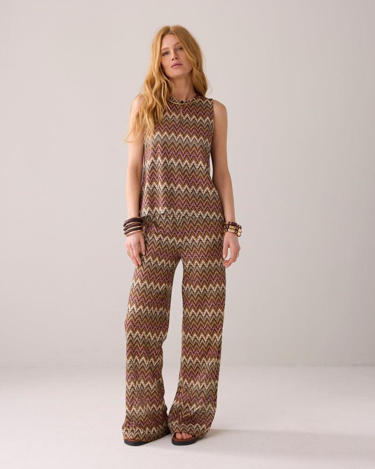 Summum Jacquard Top Zigzag