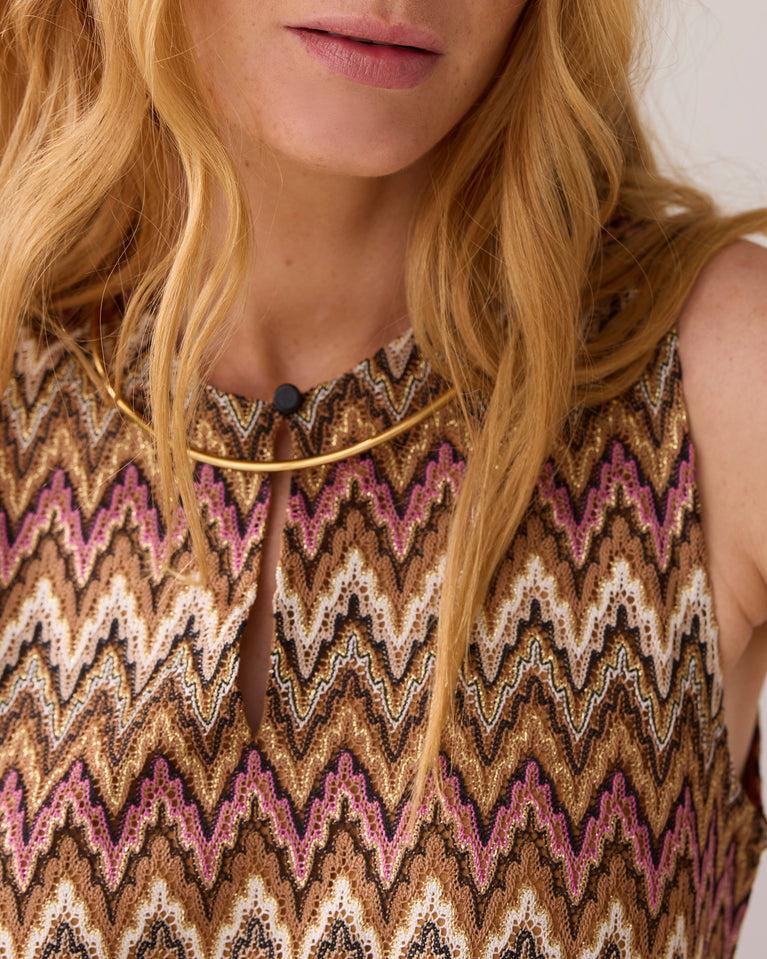 Summum Jacquard Top Zigzag