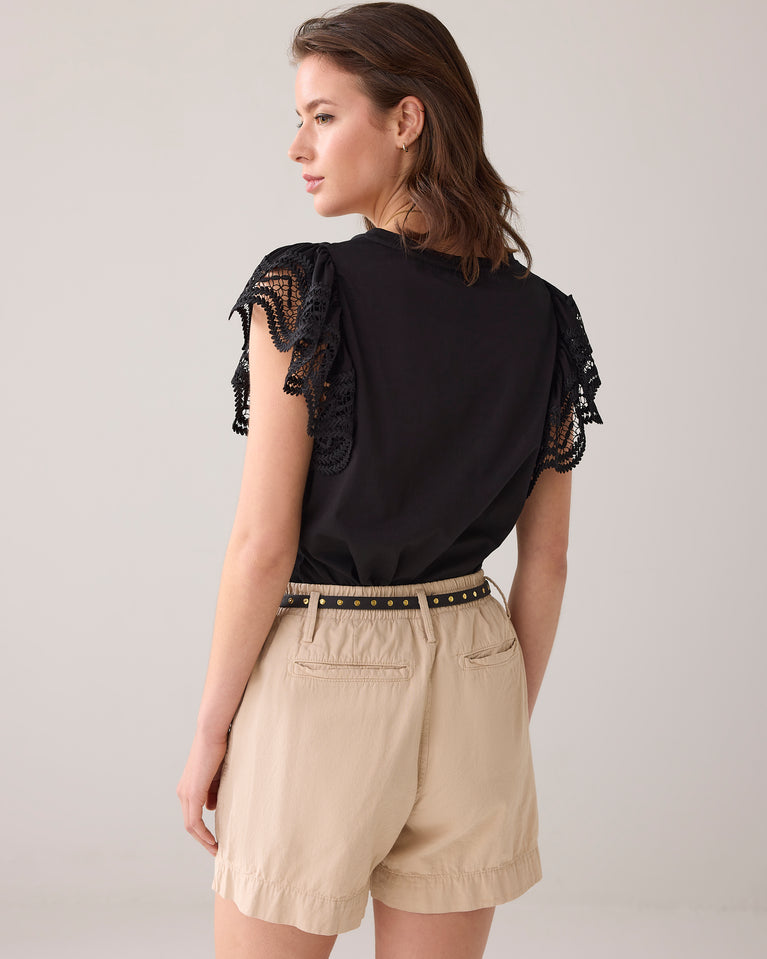 Summum Jersey Top Vlindermouw