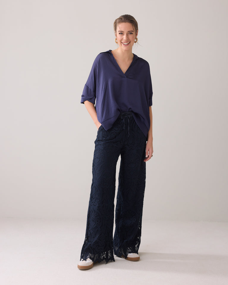 Summum Kanten Broek Gevoerd