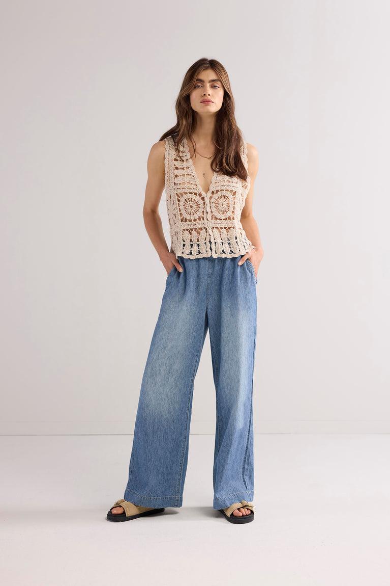 Summum Kort Gehaakt Gilet