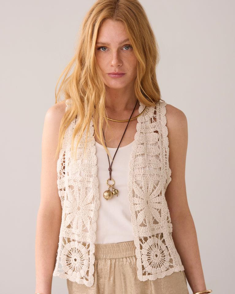 Summum Kort Gehaakt Gilet