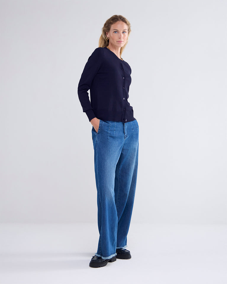 Summum Kort Vestje Met Knopen