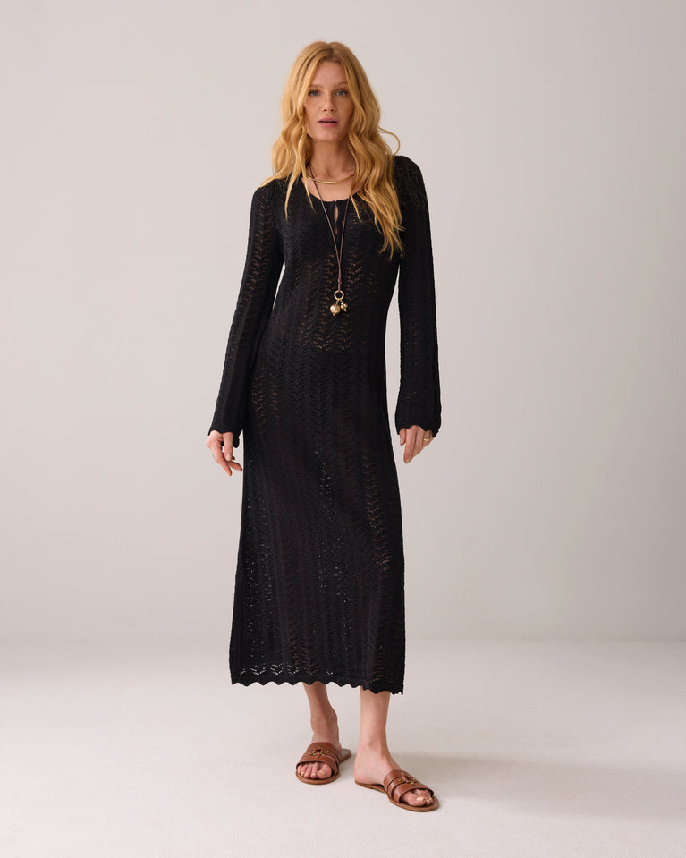 summum Lange ajour jurk