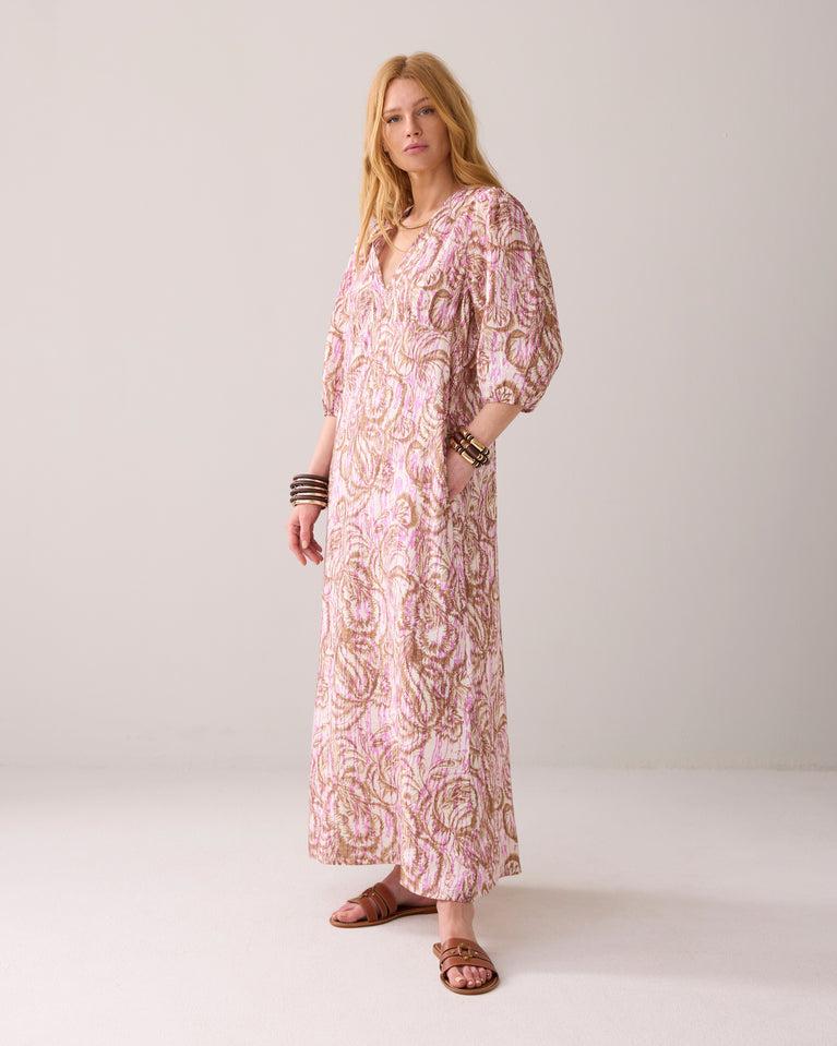 Summum Lange Jurk Botanische Print