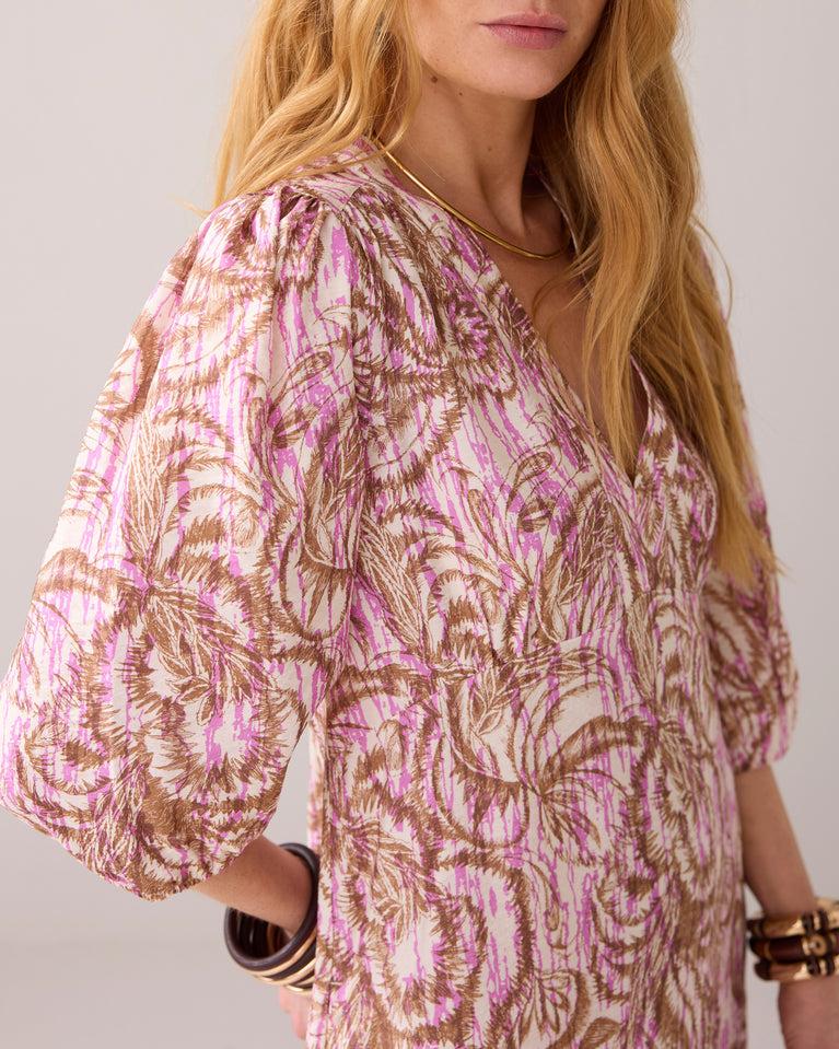 Summum Lange Jurk Botanische Print