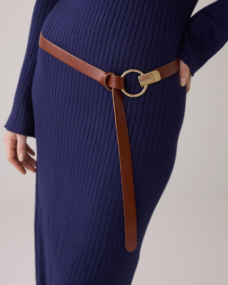 Summum Leren Riem Knoopsluiting