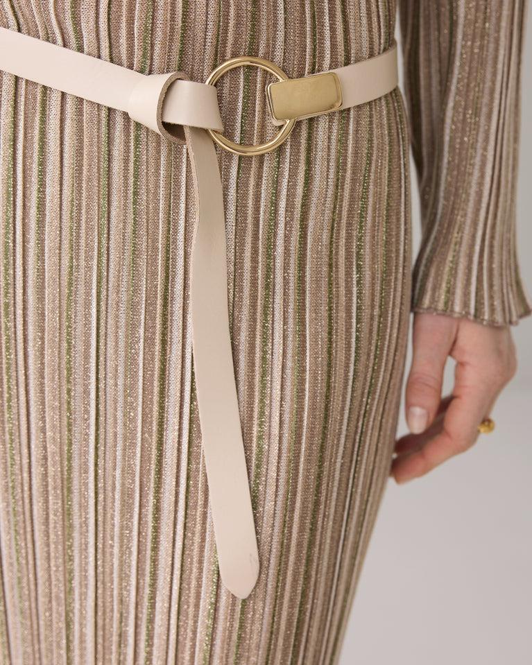 summum Leren riem knoopsluiting