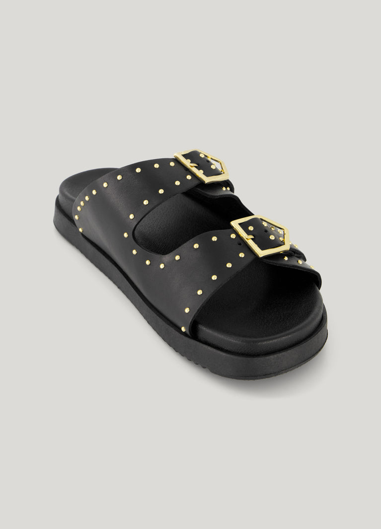 Summum Leren Sandaal Met Studs