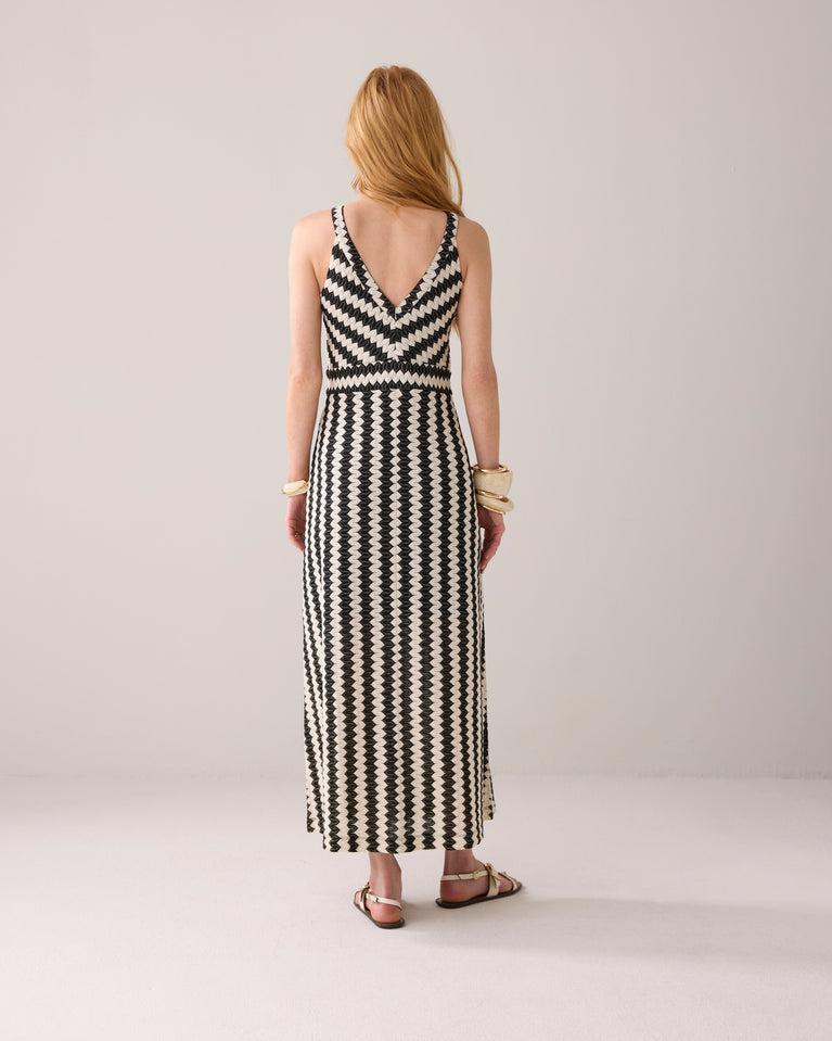 Summum Maxi-jurk Met Zigzag