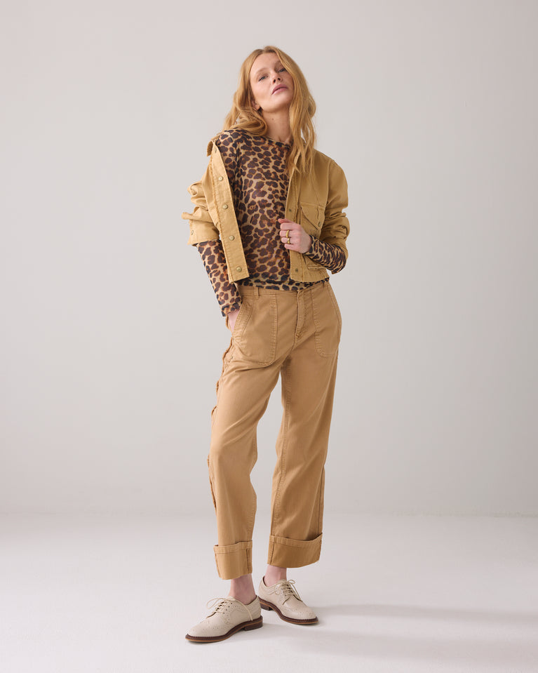 Summum Mesh Top Met Panterprint