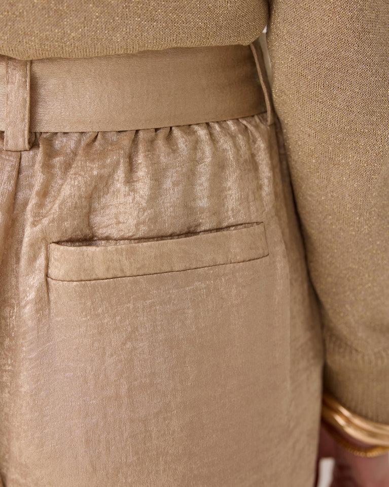 Summum Metallic Broek Wijde Pijp