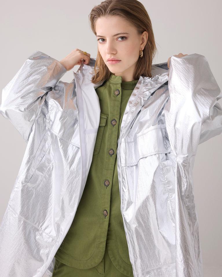 Summum Metallic Regenjas Met Opbergzak