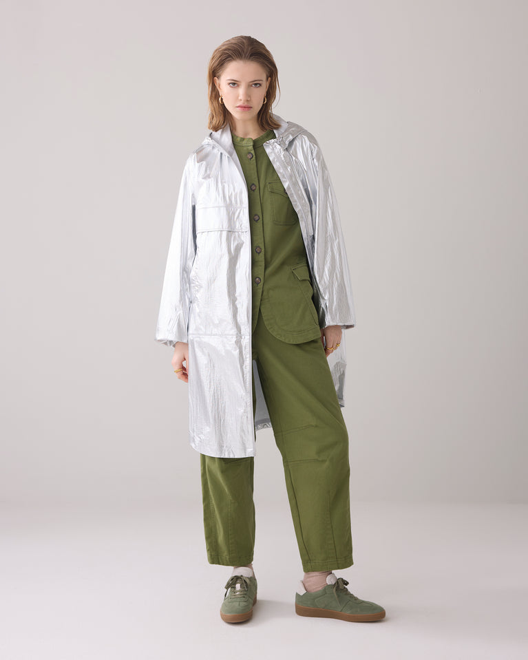 Summum Metallic Regenjas Met Opbergzak