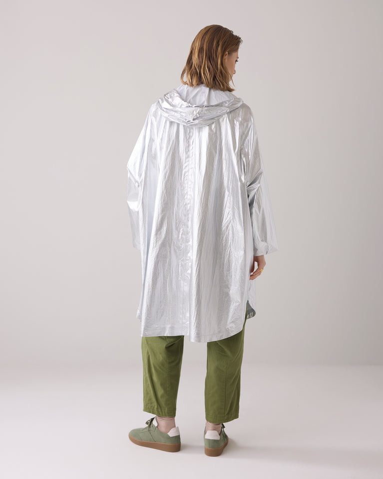 Summum Metallic Regenjas Met Opbergzak