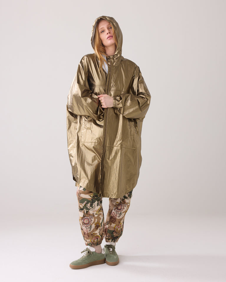 summum Metallic regenjas met opbergzak