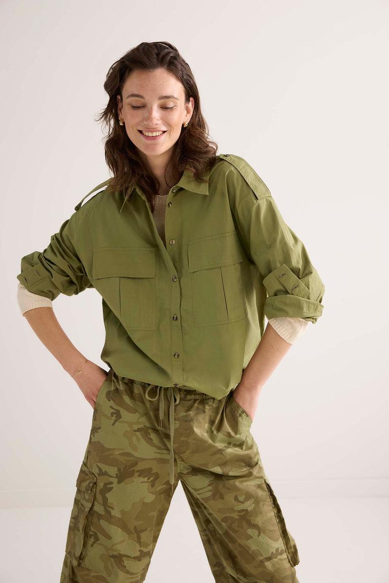 summum Overhemdblouse army