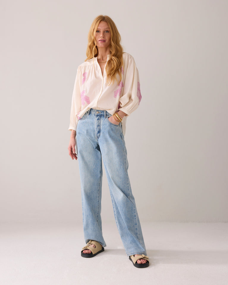 Summum Oversized Blouse Katoenvoile