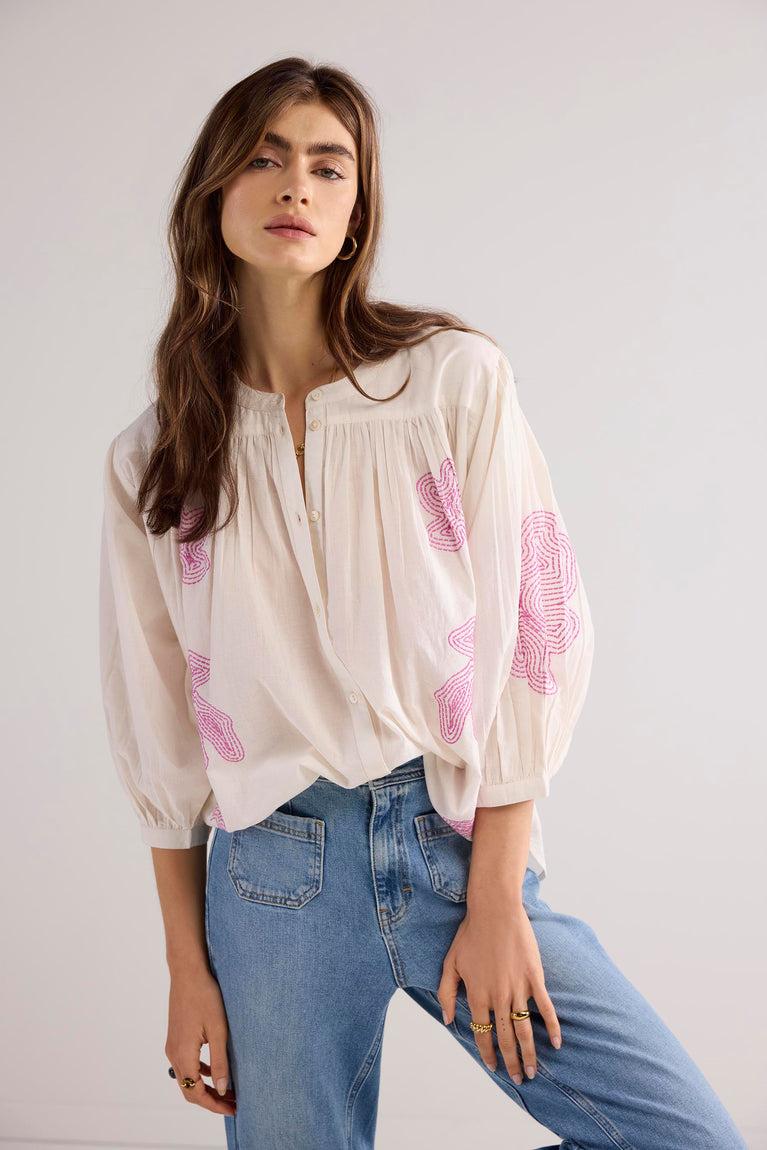 summum Oversized blouse katoenvoile
