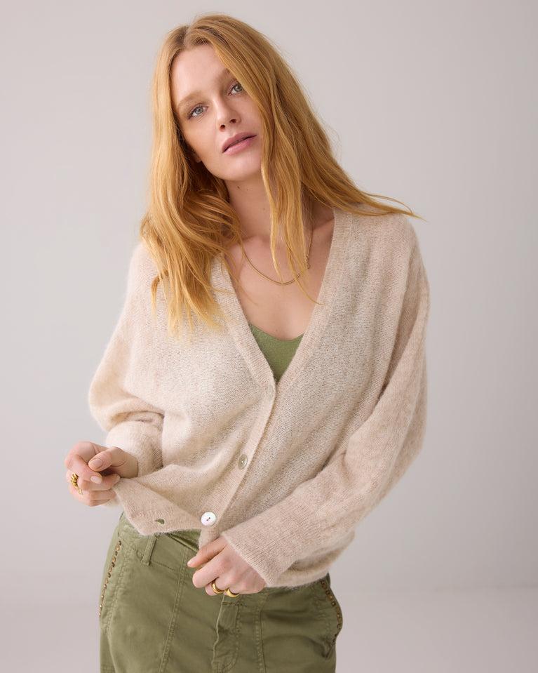 Summum Oversized Vest Van Alpaca-mix