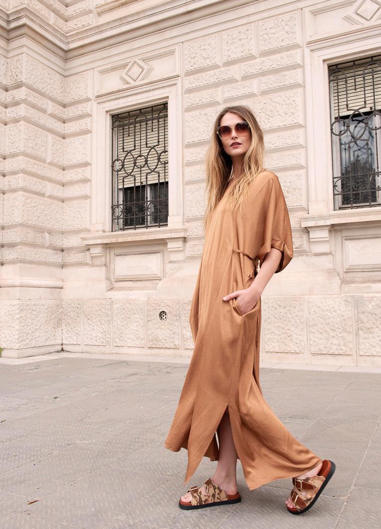 summum Rechte jurk met ceintuur