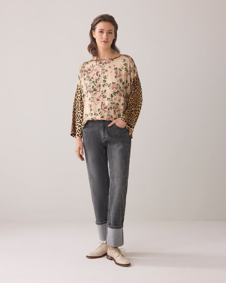 Summum Ruimvallende Top Met Print