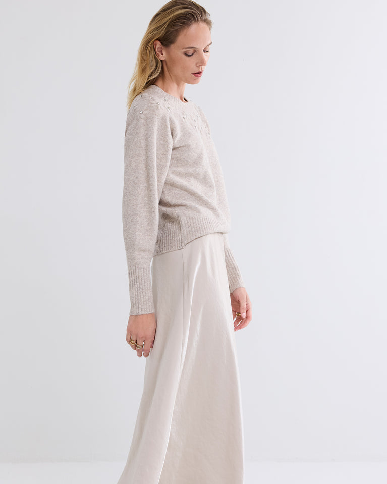 Summum Schuin Van Draad Lange Rok Met Glans