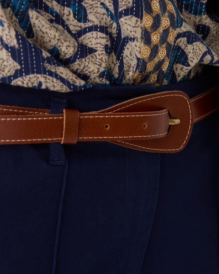 summum Smalle leren riem