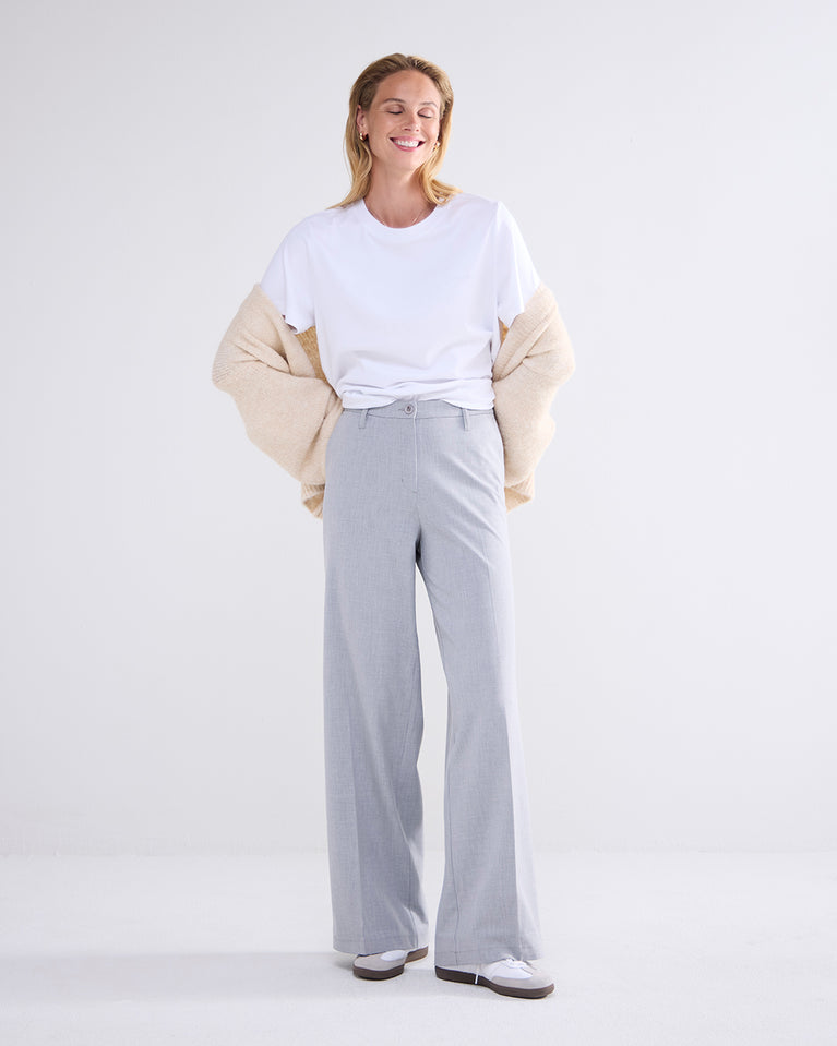 summum Soepelvallende wijde broek