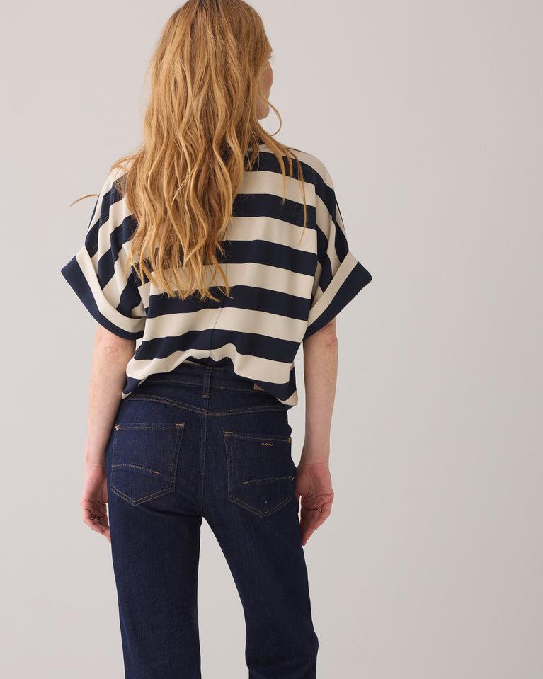 Summum Straight Leg Jeans Met Omslag
