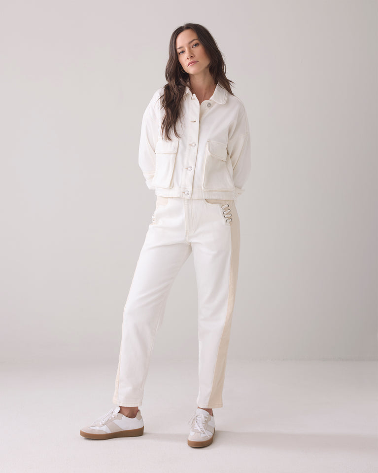 summum Tapered jeans contrast wassing