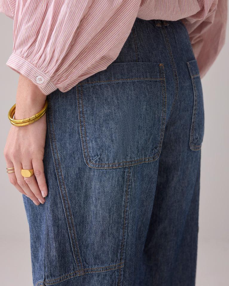 Summum Tapered Jeans Van Katoenlinnen