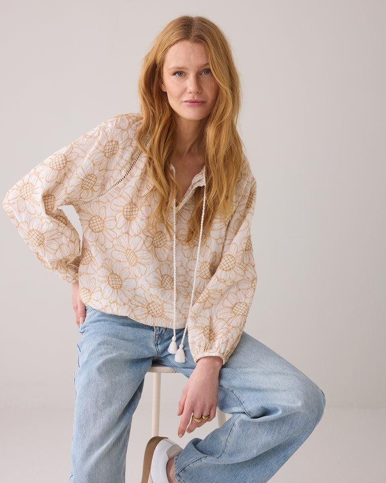 summum Top bloemenpatroon