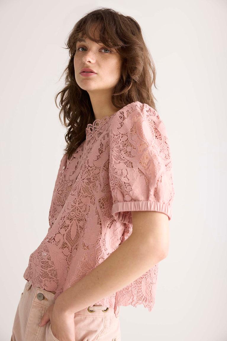 Summum Top Kanten Stof