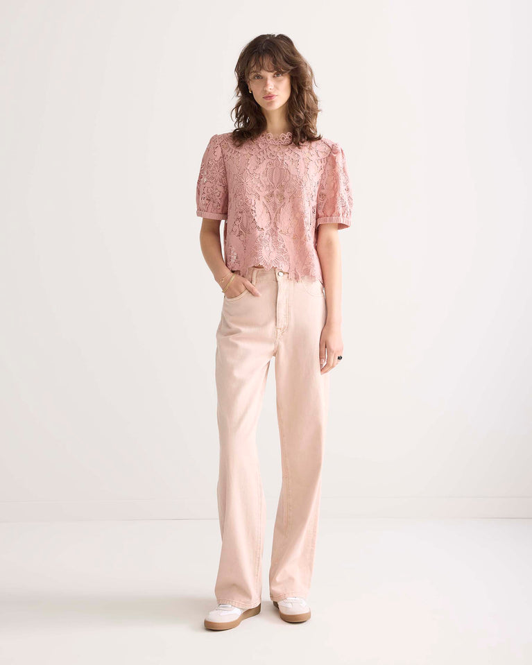 summum Top kanten stof