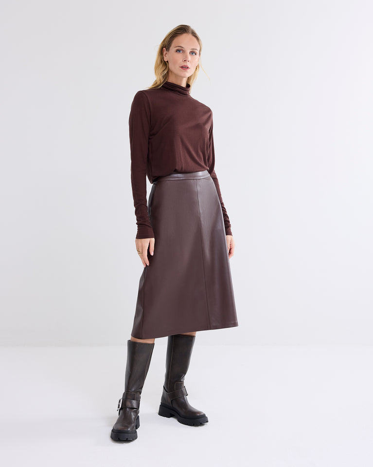 Summum Top Met Col Van Viscose-wol Mix