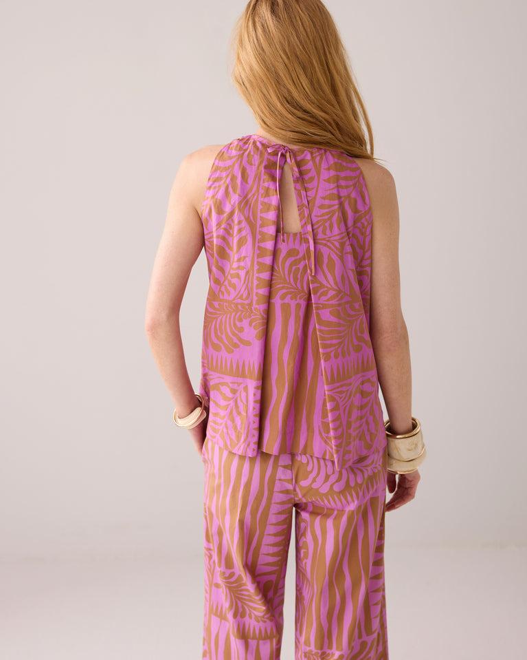 Summum Top Met Gedraaide Halslijn